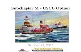 Subchapter M - USCG Option
