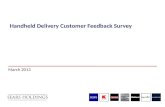 Handheld  Delivery Customer  Feedback Survey