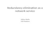 Redundancy elimination as a network service
