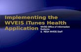 Implementing the  WVEIS iTunes Health Application
