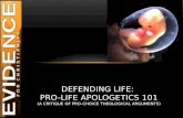 Defending life:  Pro-Life apologetics 101 (A Critique of pro-choice theological arguments)