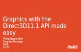 Graphics with the Direct3D11.1 API made  e asy