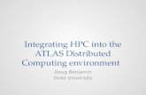 Integrating HPC into the ATLAS Distributed Computing environment