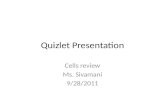 Quizlet  Presentation