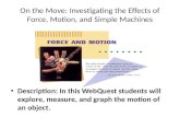 On the Move: Investigating the Effects of  Force, Motion, and Simple Machines