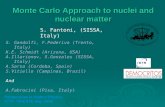 Monte Carlo Approach to nuclei and nuclear matter