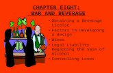 CHAPTER EIGHT:  BAR AND BEVERAGE