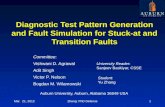Diagnostic Test Pattern Generation and Fault Simulation for Stuck-at and Transition Faults