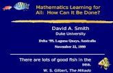 Mathematics Learning for All:  How Can It Be Done?