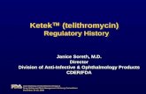 Ketek   (telithromycin)   Regulatory History