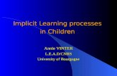Implicit Learning processes  in Children