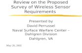 Review on the Proposed Survey of Wireless Sensor Requirements