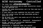 GCSE Astronomy   Controlled Assessment