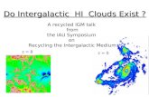 Do Intergalactic  HI  Clouds Exist ?