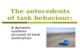 The antecedents of task behaviour: