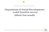 Department of Social Development nodal baseline survey: Alfred Nzo results