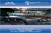 3 rd   International  Conference  CAR INTERIORS Technological challenges as a competitive factor