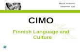 CIMO Finnish Language and Culture