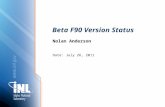 Beta F90 Version Status