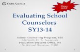 Evaluating School Counselors  SY13-14