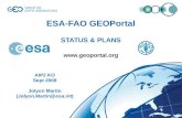 ESA-FAO GEOPortal STATUS & PLANS