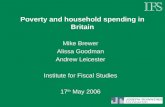Poverty and household spending in Britain