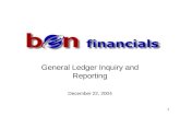 Overview of Upgrade Changes: General Ledger Inquiry and Reporting December 22, 2004