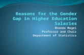 Reasons for the Gender Gap in Higher Education Salaries