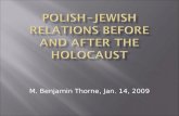Polish-Jewish Relations Before and After the Holocaust