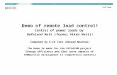 Demo of remote load control ! Control of power loads by  Hafslund Nett (former Viken Nett)! Composed by E-CO Tech (Håvard Nordvik)