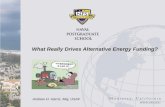 What Really Drives Alternative Energy Funding?