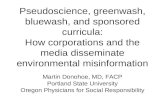 Pseudoscience, greenwash, bluewash, and sponsored curricula: How corporations and the media disseminate environmental misinformation