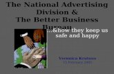 The National Advertising Division & The Better Business Bureau