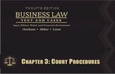 Chapter 3: Court Procedures