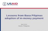 Lessons from  Basa Pilipinas  adoption of m-money payment