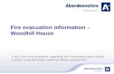Fire evacuation information – Woodhill House