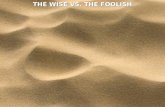 THE WISE VS. THE FOOLISH