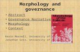 Morphology and governance