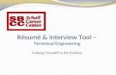 Résumé & Interview Tool –  Technical/Engineering