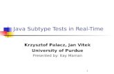 Java Subtype Tests in Real-Time