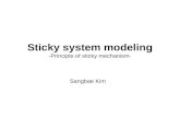 Sticky system modeling -Principle of sticky mechanism