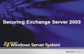 Securing Exchange Server 2003