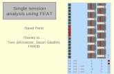 Single session analysis using FEAT