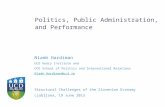 Politics, Public Administration, and Performance