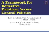 A Framework for Reflective Database Access Control Policies