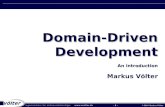Domain-Driven Development An introduction Markus Völter