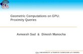 Geometric Computations on GPU: Proximity Queries