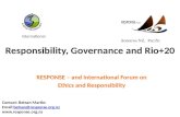 Responsibility, Governance and Rio+20