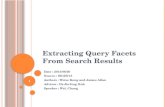 Extracting Query Facets From Search Results