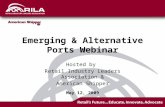 Emerging & Alternative Ports Webinar